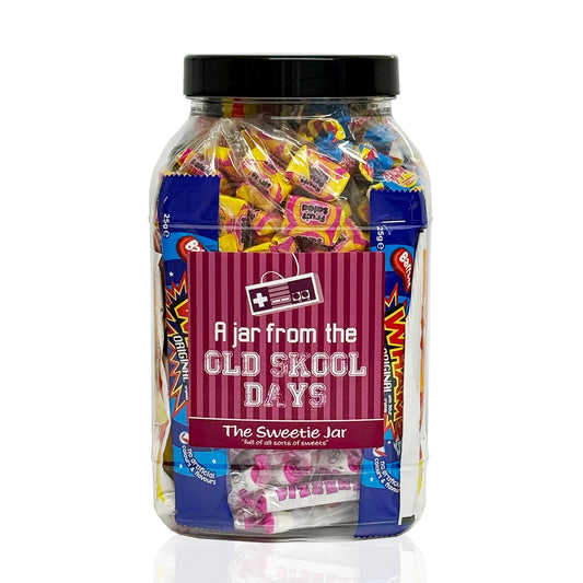 A Jar from the Old Skool Days - A Large Jar of Retro Sweets favourites - Full of all sorts of Retro Sweets at The Sweetie Jar