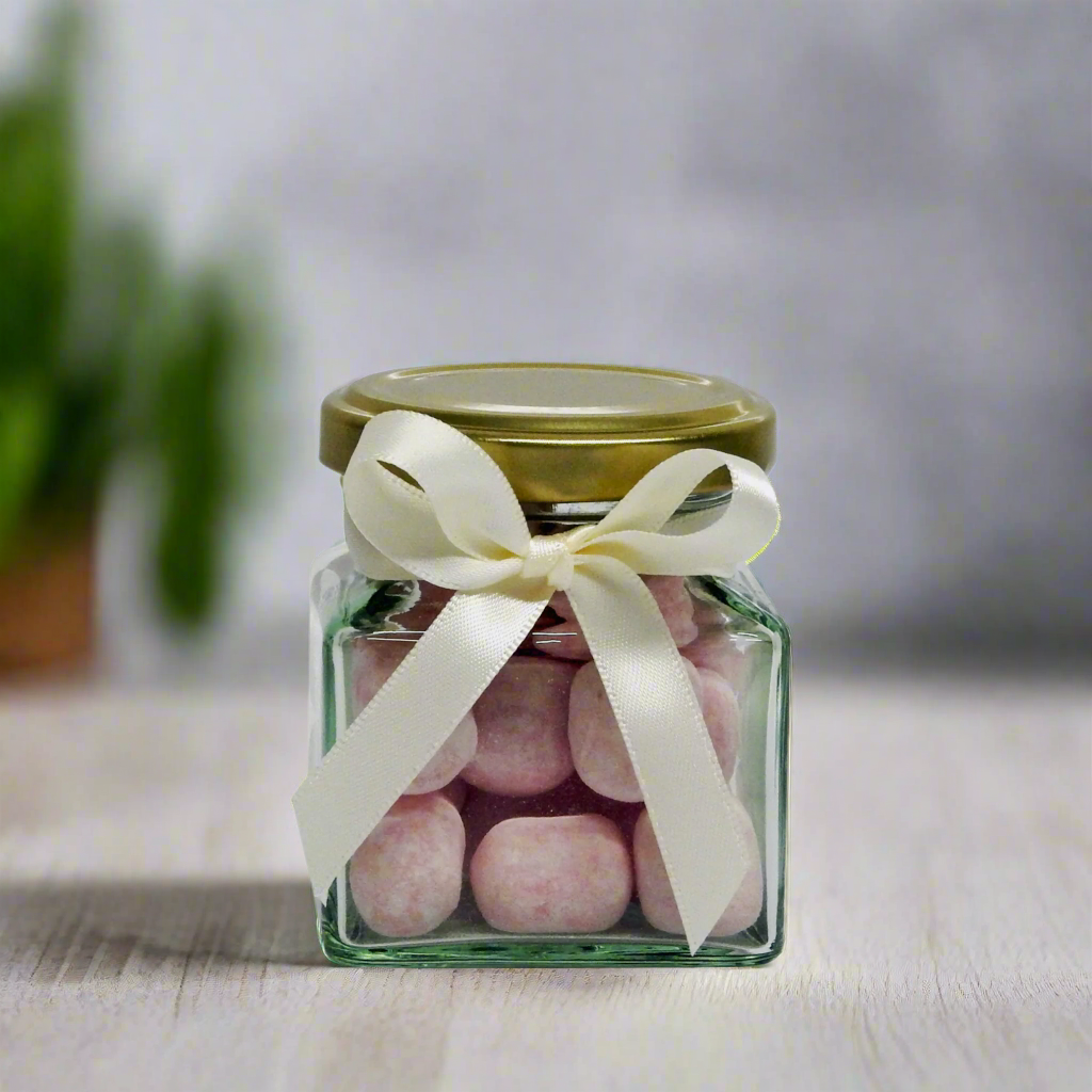 Mini Jar of Strawberry Bonbons
