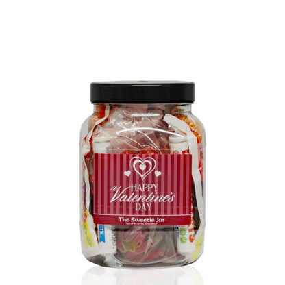 Happy Valentines Day Medium Gift Jar - Retro Sweet Jars at The Sweetie Jar
