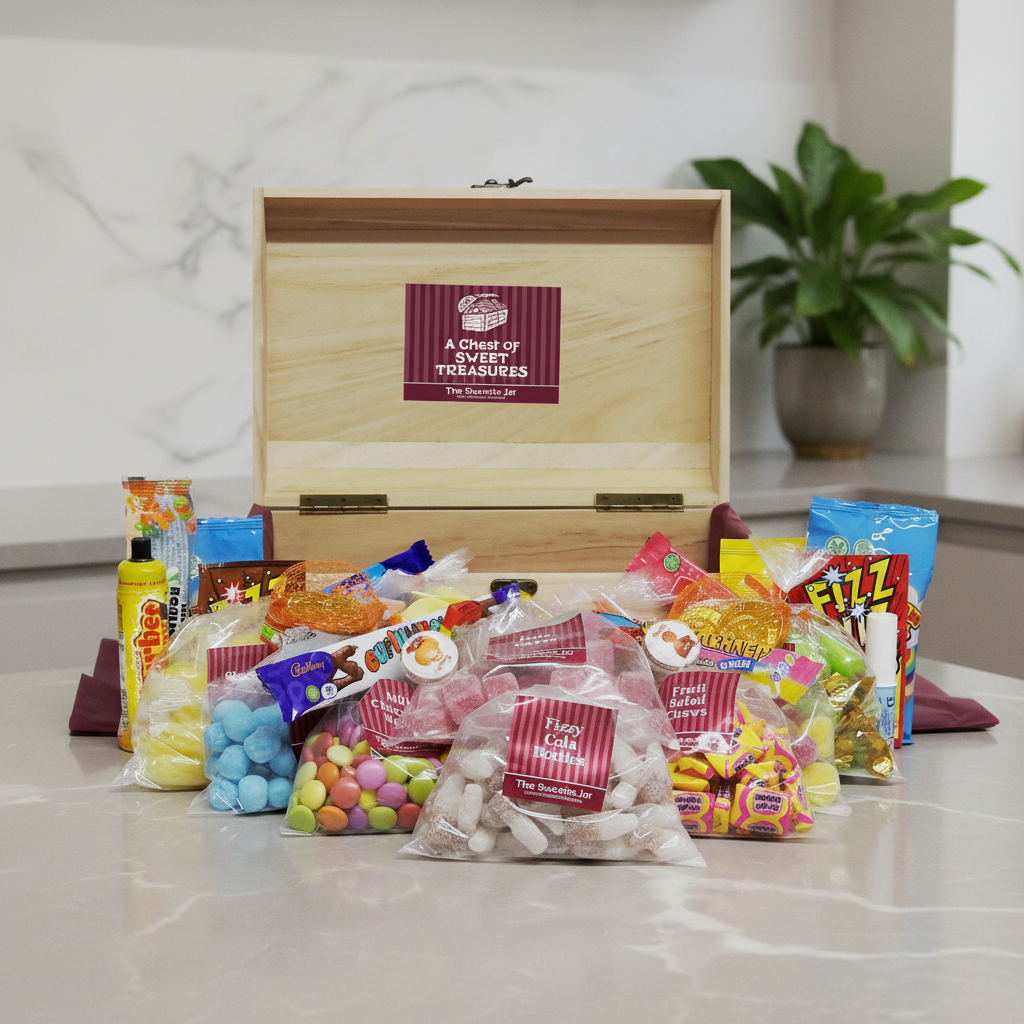 Retro Sweets Wooden Chest : Large