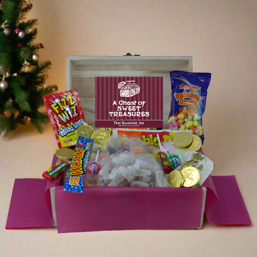 Retro Sweets Wooden Chest : Medium