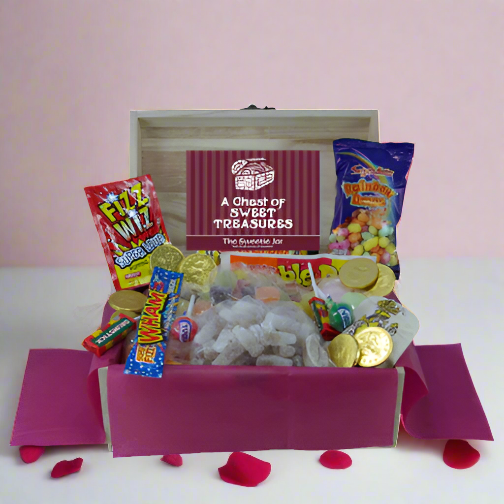 Retro Sweets Wooden Chest : Medium