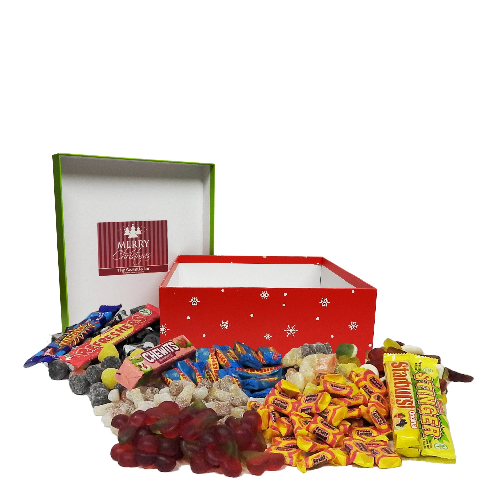 Christmas Chews & Jelly Sweets Medium Gift Box - Retro Sweets Gift Boxes at The Sweetie Jar