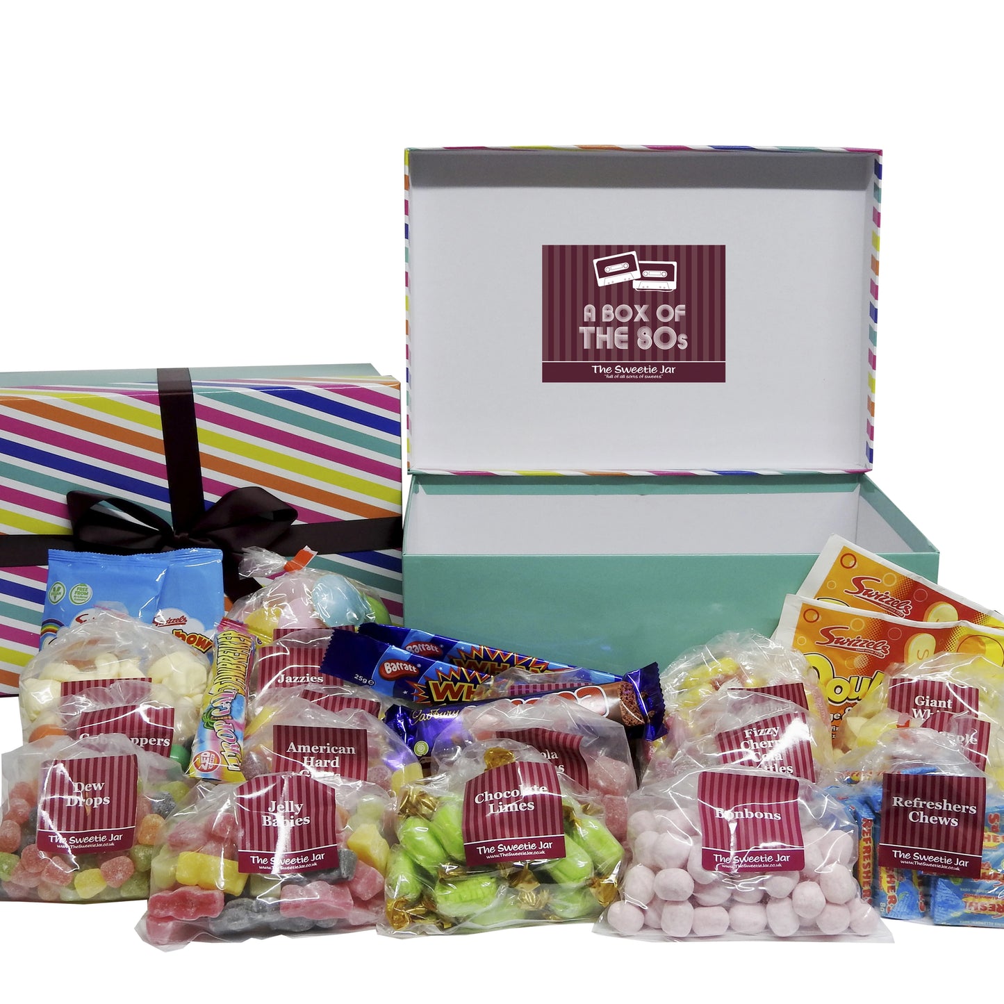 1980s Retro Sweets XLarge Gift Box – Full of all sorts of Retro Sweets from the 80s Decade at The Sweetie Jar
