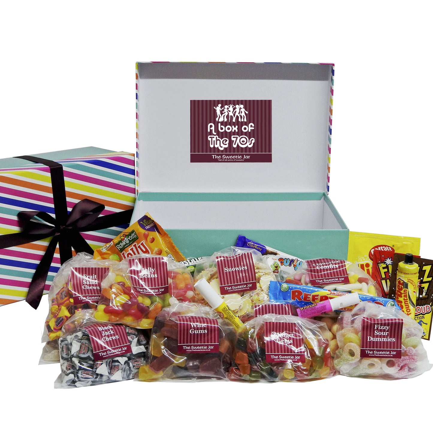 Ultimate 1970s Retro Sweets XLarge Gift Box – A Nostalgic Gift Packed with Classic 70s Sweets at The Sweetie Jar