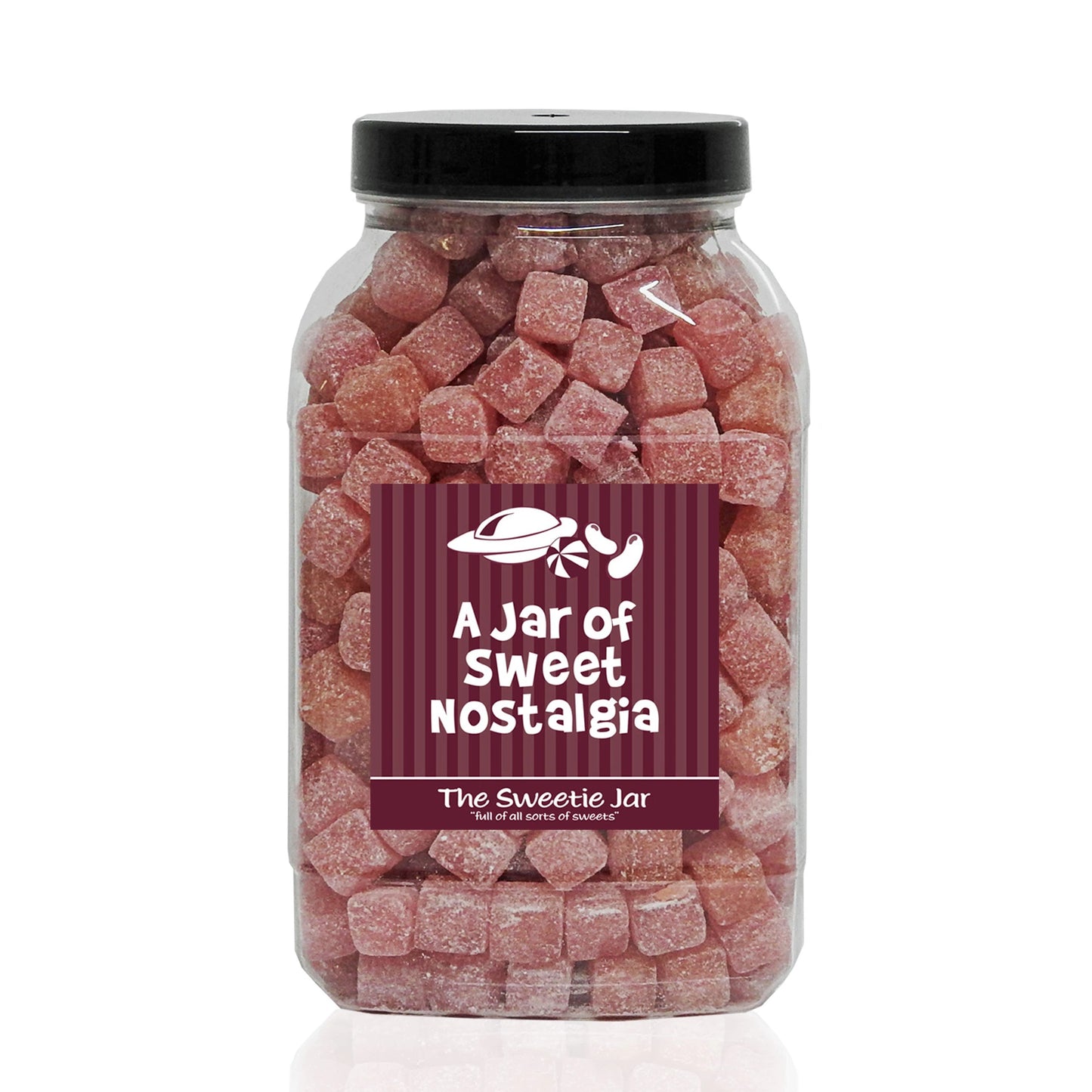 A Large Jar of Kola Cubes - Cola Flavour Hard Boiled Sweets