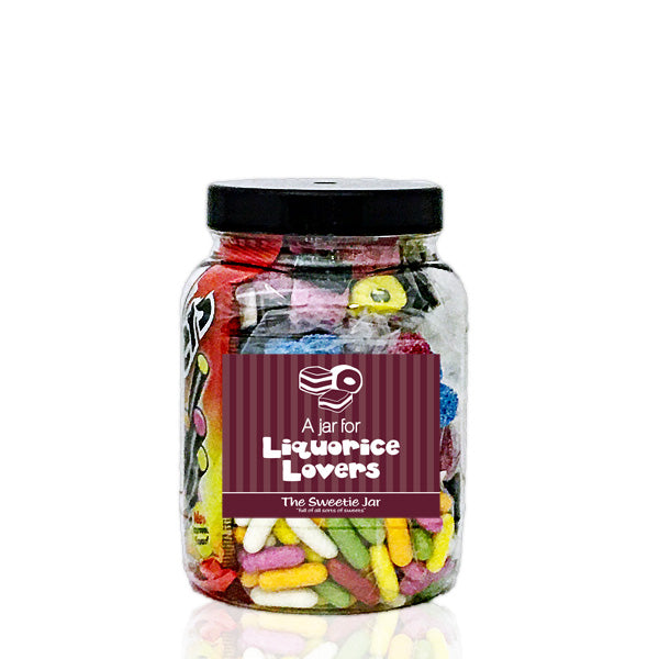 A Medium Sweet Jar for Liquorice Lovers - Full of all sorts of Liquorice Sweets