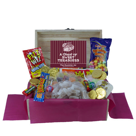 Retro Sweets Wooden Chest : Medium