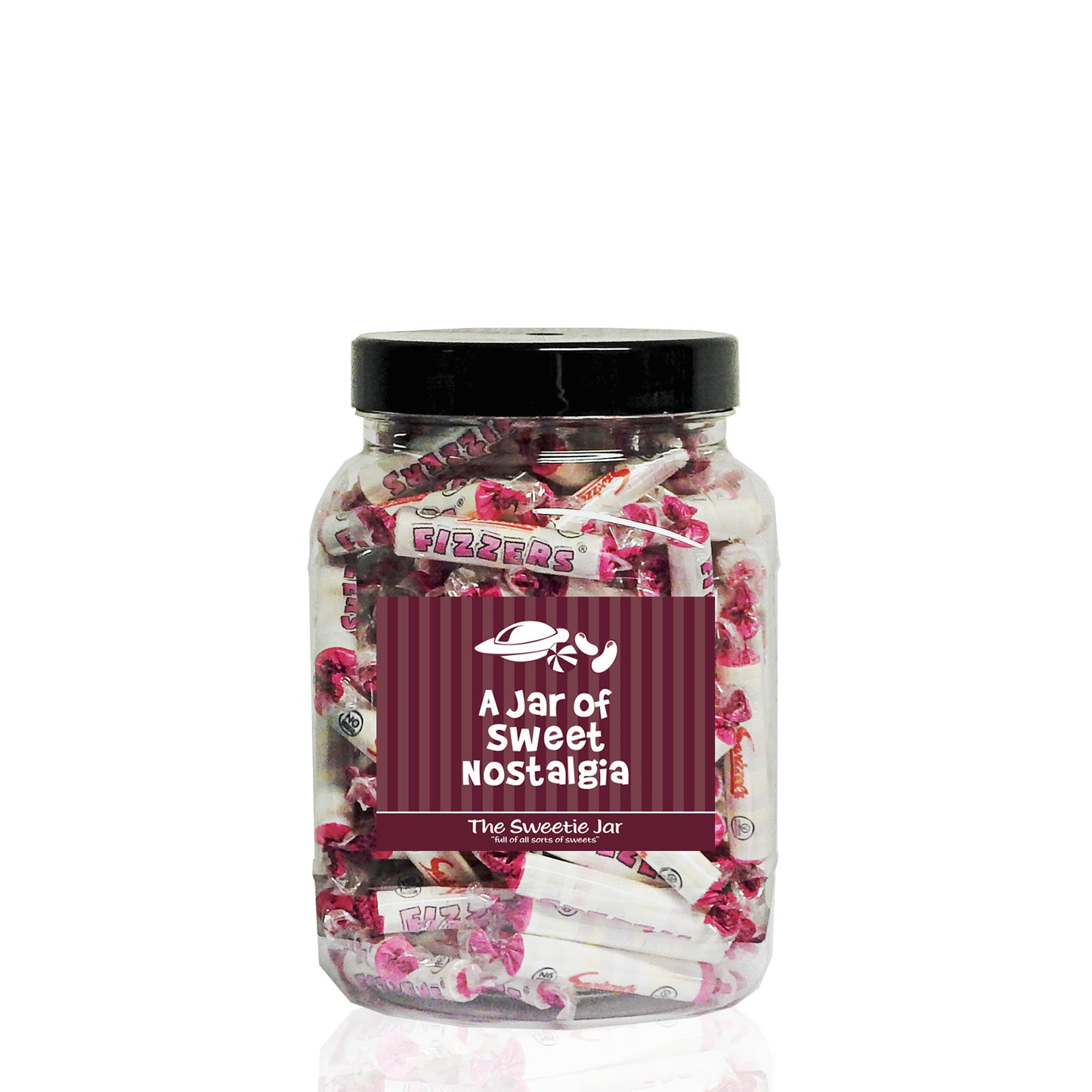 A Medium Jar of Fizzers - Fruit Flavour Fizzy Sweets