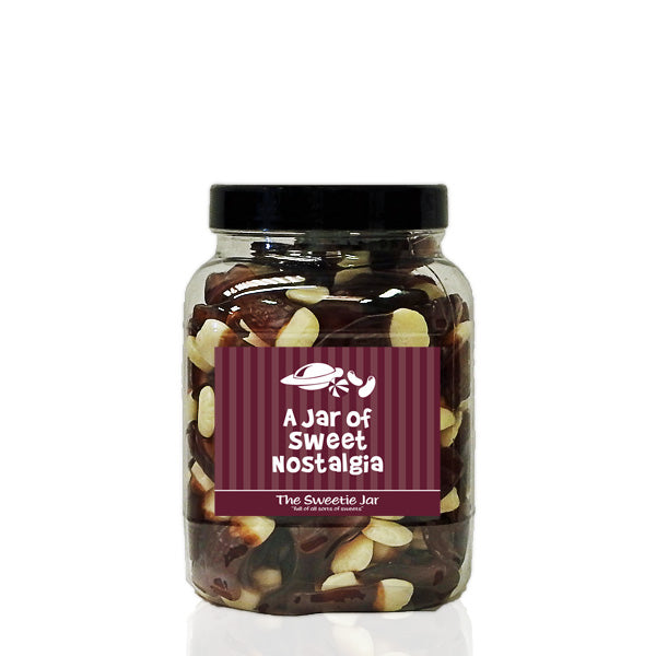 A Medium Jar of Pint Pots - Retro Sweet Gift Jars at The Sweetie Jar