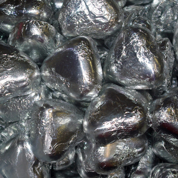 Milk Chocolate Hearts, Silver : 200g