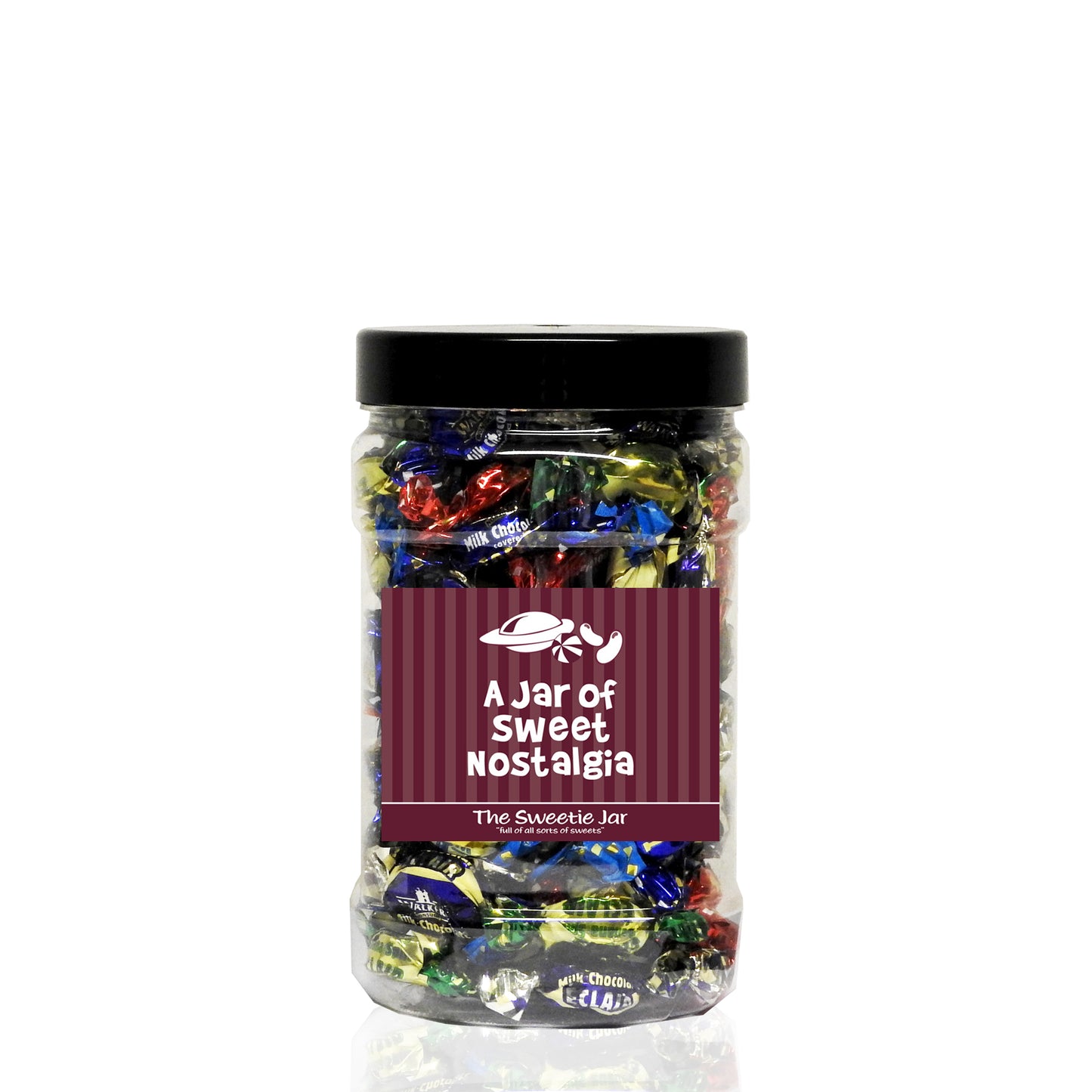 A Small Jar of Assorted Toffees & Eclairs - Jars of Retro Sweets at The Sweetie Jar