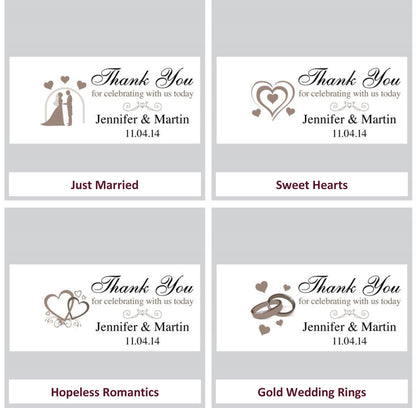 Wedding Favour Heart Shaped Tins with Message Tag