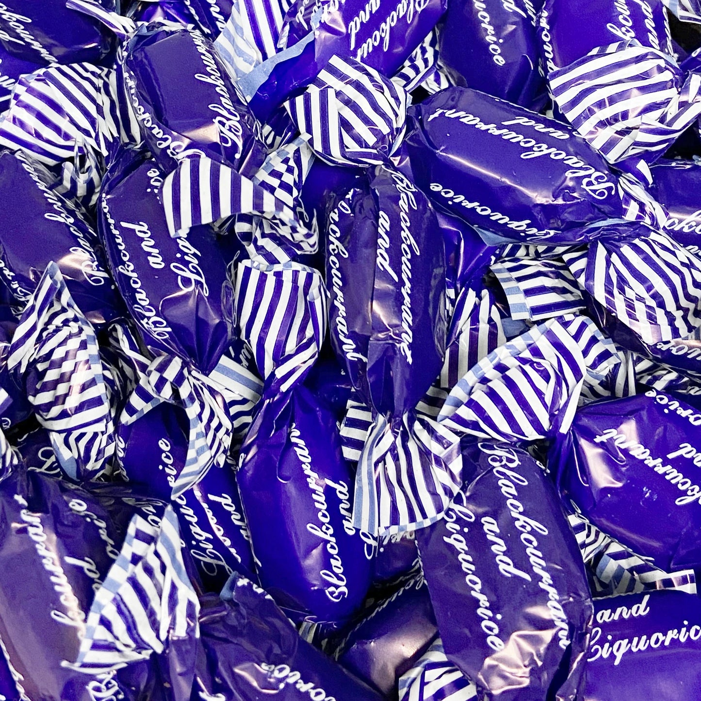 Blackcurrant and Liquorice - Boiled Retro Sweets at The Sweetie Jar