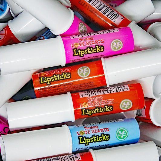 Love Hearts Lipsticks - Retro Sweets at The Sweetie Jar