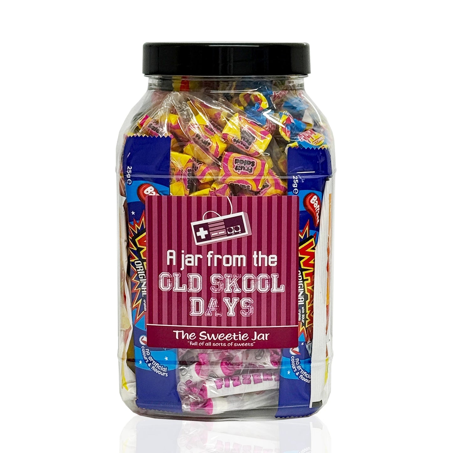 A Jar from the Old Skool Days - A Large Jar of Retro Sweets favourites - Full of all sorts of Retro Sweets at The Sweetie Jar