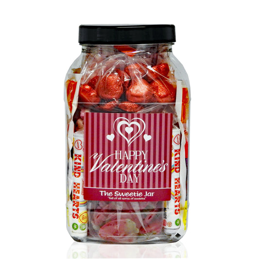 Valentine's Day Gift Jar of Sweets - Retro Sweets at The Sweetie Jar