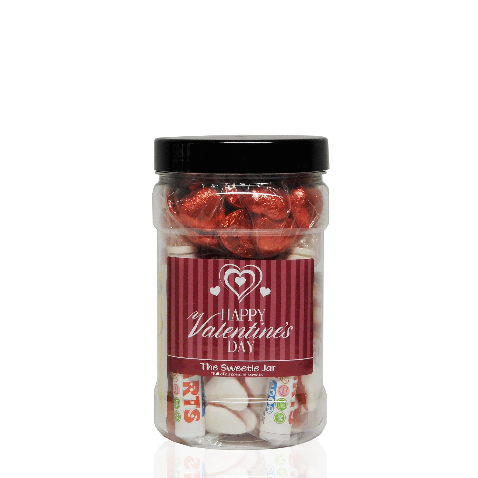 Happy Valentines Day Small Gift Jar - Retro Sweet Jars at The Sweetie Jar