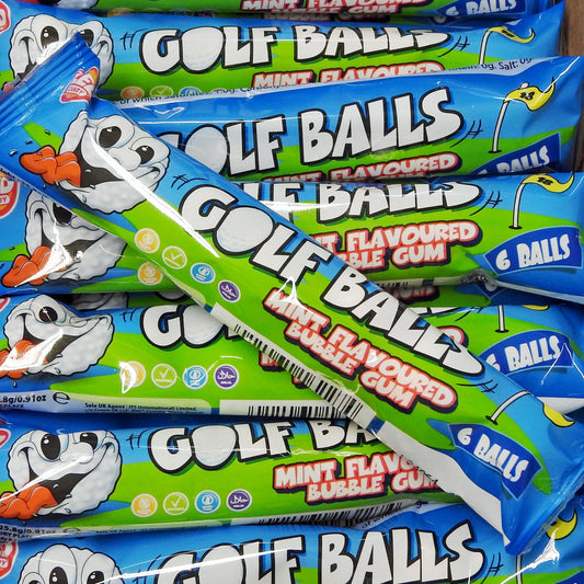 Golf Balls Bubble Gum - Retro Sweets at The Sweetie Jar