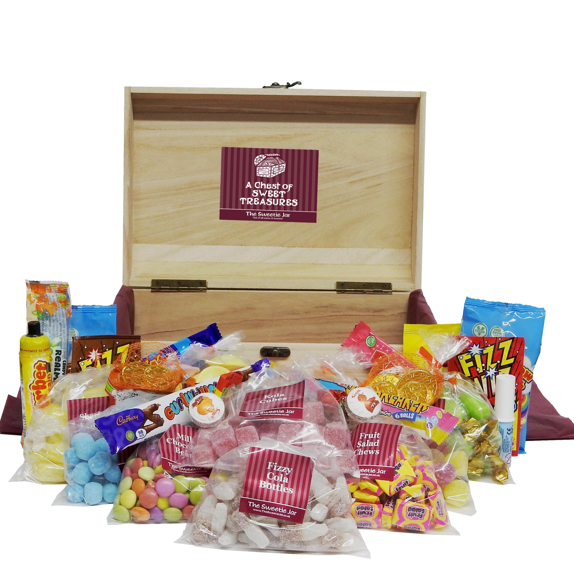 Large Wooden Chest of Retro Sweets at The Sweetie Jar