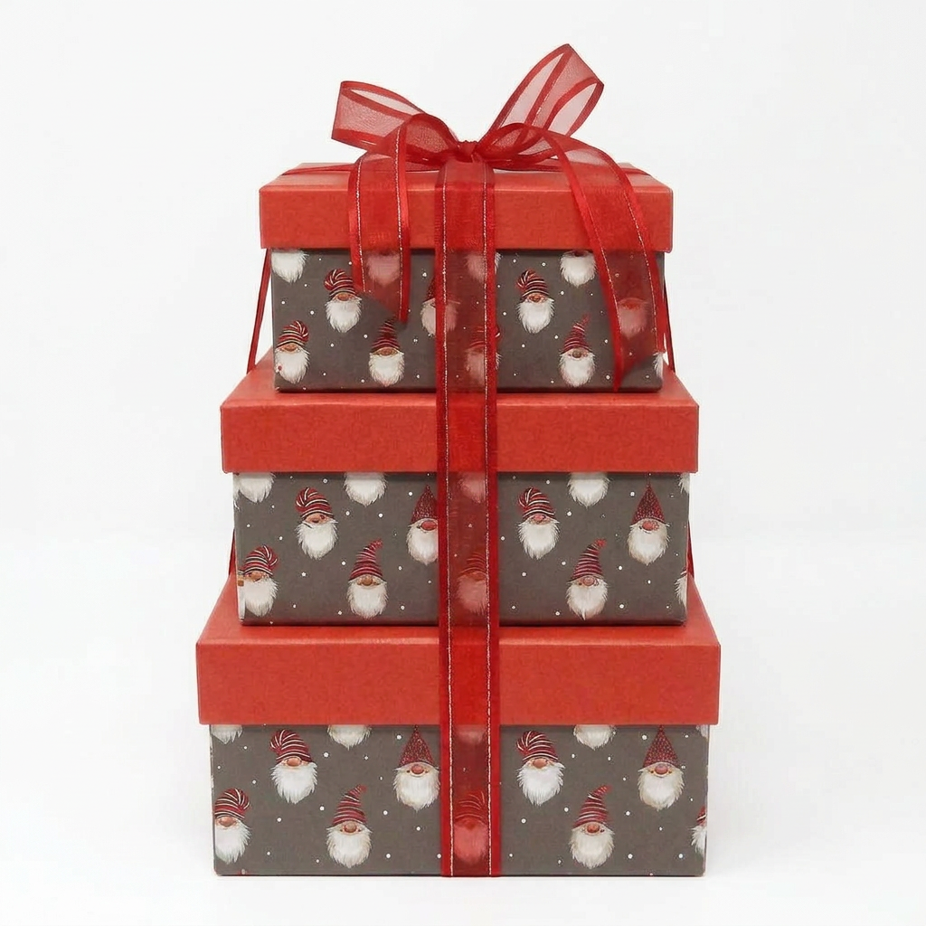 CHRISTMAS Retro Sweets Pyramid - A 3-tiered Christmas gift at The Sweetie Jar