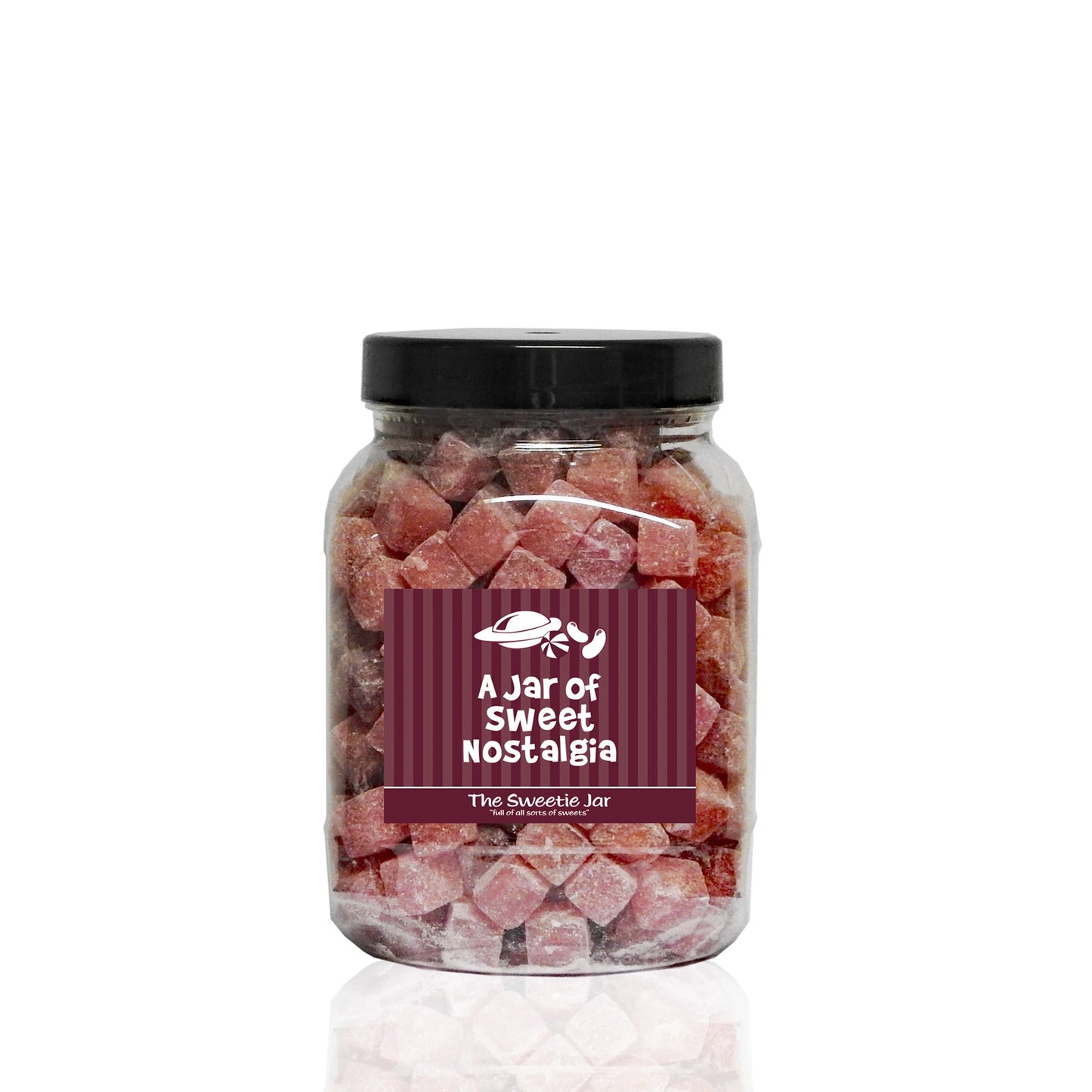 A Medium Jar of Kola Cubes - Cola Flavour Hard Boiled Sweets