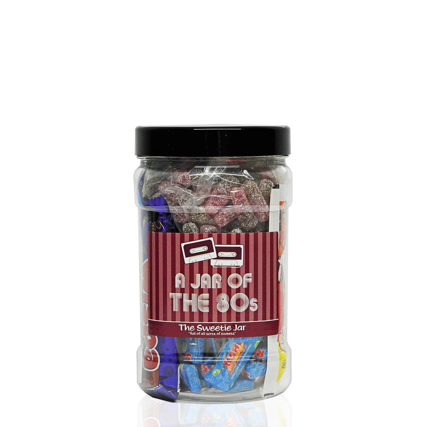 A Small Sweet Jar of 80s Sweets - Full of Retro Sweets you'll remember from the 80s decade