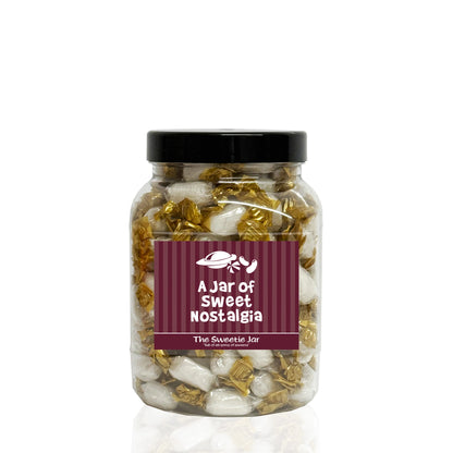 A Medium Jar of Chocolate Mints - Mint Flavour Boiled Sweets with a Chocolate Centre. Retro Boiled Sweets at The Sweetie Jar