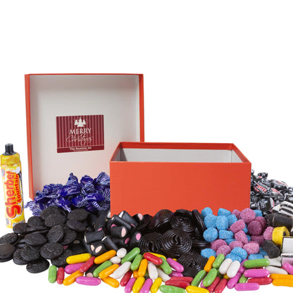 Liquorice Sweets Christmas Medium Gift Box  - Retro Sweets Gifts at The Sweetie Jar