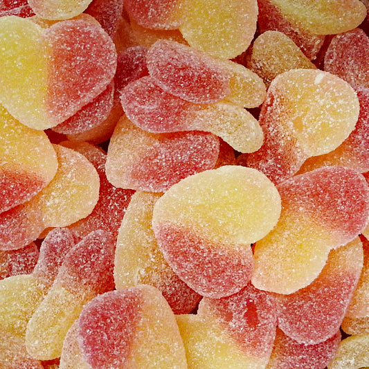Peach Hearts - Retro Sweets at The Sweetie Jar