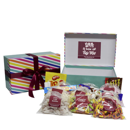 A Medium Box of the 70s - 1970s Decade Gift Boxes of Retro Sweets at The Sweetie Jar