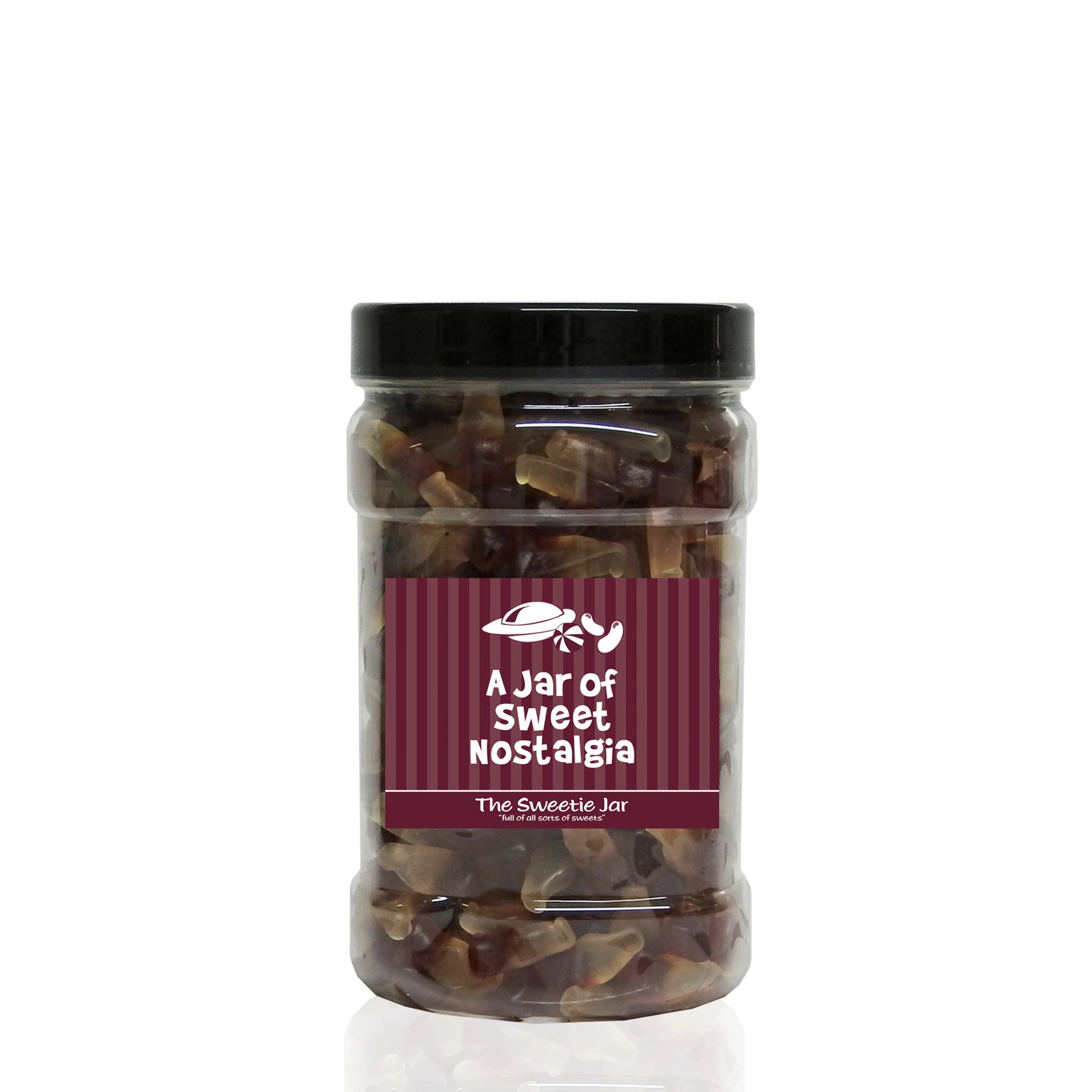A Small Jar of Cola Bottles - Cola Flavour Jelly Sweets