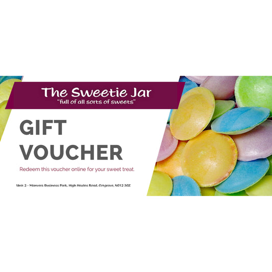 Gift Vouchers by email- All Sorts of Sweets and Gifts at The Sweetie Jar