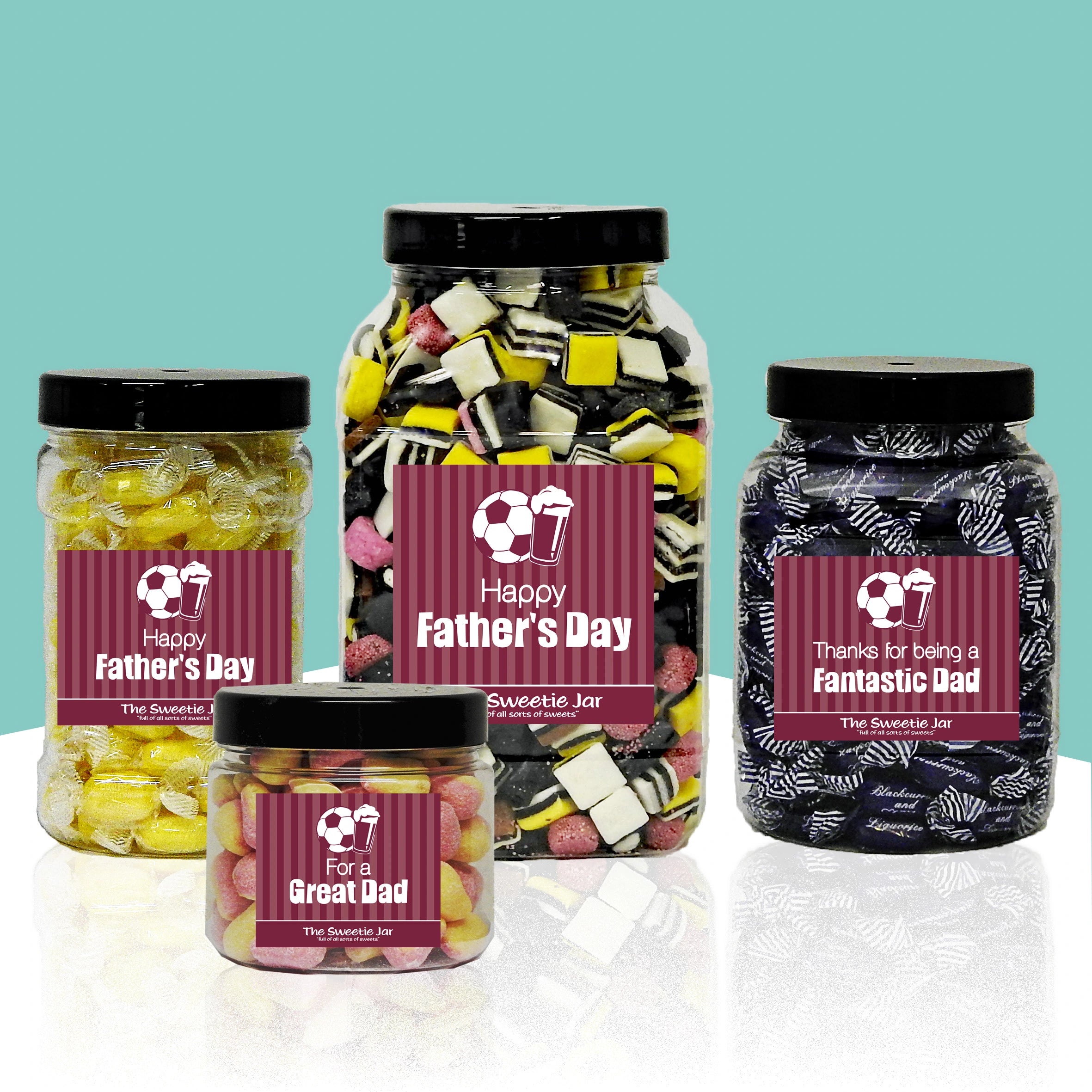 Jars of Retro Sweets for Father's Day