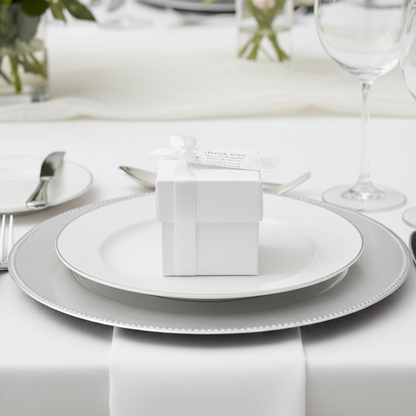 Wedding Favour WHITE Square Boxes