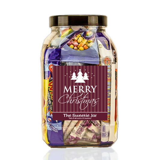 Large Christmas Gift Jar of Retro Sweets at The Sweetie Jar