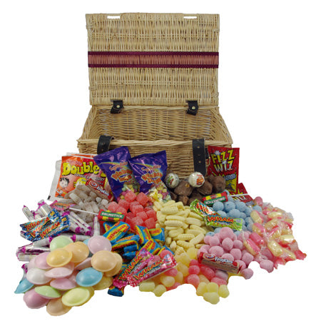 Retro Sweets Wicker Hamper : Medium
