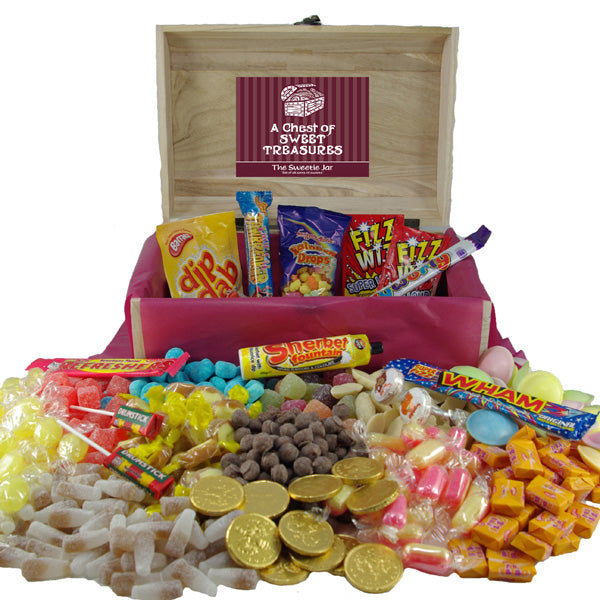 Large Wooden Chest of Retro Sweets at The Sweetie Jar