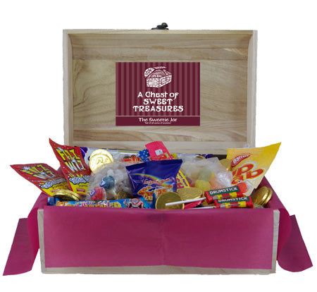 Retro Sweets Wooden Chest : Large