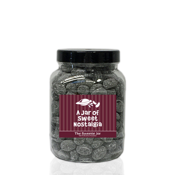A Medium Jar of Army and Navy - Aniseed, Liquorice & Paregoric Flavour Sweets