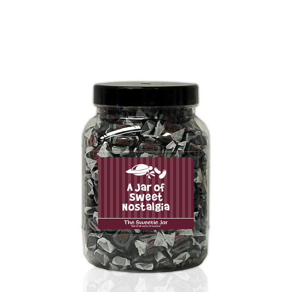 A Medium Jar of Black Jack Chews - Aniseed Flavour Chews at The Sweetie Jar