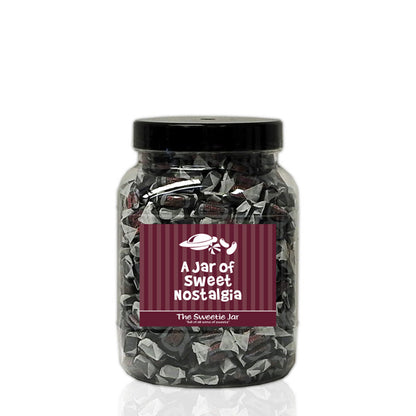 A Medium Jar of Black Jack Chews - Aniseed Flavour Chews at The Sweetie Jar