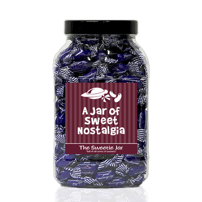 A Large Jar of Blackcurrant and Liquorice - Blackcurrant and Liquorice Flavour Boiled Sweets