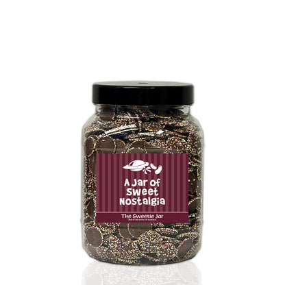 A Medium Jar of Jazzies - Milk Chocolate Flavour Candy with Candy Topping