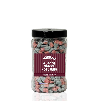 A Small Jar of Fizzy Bubblegum Bottles - Sour Fruit Flavour Jelly Sweets
