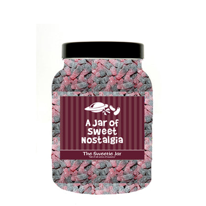 A Medium Jar of Fizzy Cherry Cola Bottles - Cherry & Cola Flavoured Gums with Sour Coating