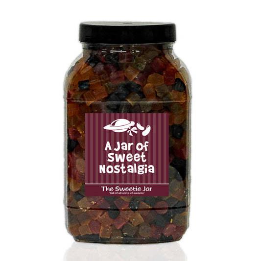 A Large Jar of Lion Midget Gems - Fruit Flavour and Liquorice Flavoured Gums