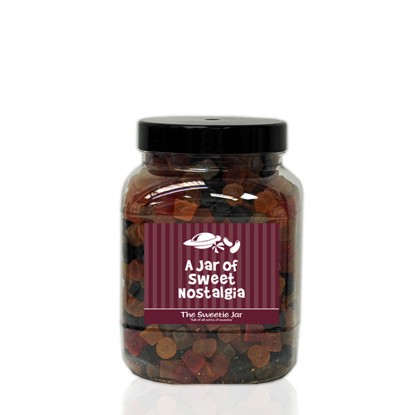 A Medium Jar of Lion Midget Gems - Fruit Flavour and Liquorice Flavoured Gums