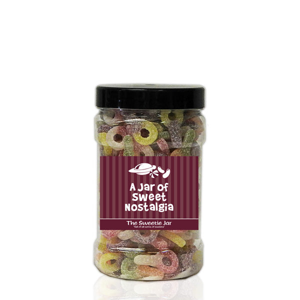 A Small Jar of Fizzy Sour Dummies - Retro Sweets Jars at The Sweetie Jar