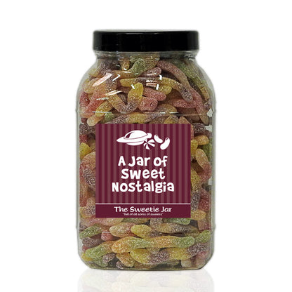 A Large Jar of Fizzy Jelly Snakes - Sour Fruit Flavour Jelly Sweets